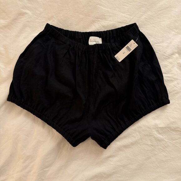 By Anthropologie Pants - Anthropologie Linen Bubble Shorts Anthropologie Shorts NWT - Black - M